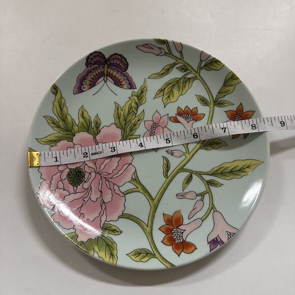 Set of 2 Vintage Blue Bird Plates The Haldon Group Butterfly Country Farmhouse - Picture 7 of 8